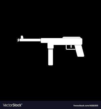 White icon on black background military machine vector image