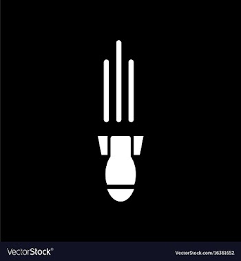 White icon on black background military mortar vector image