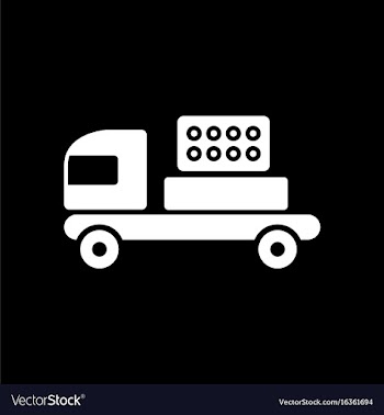 White icon on black background military rocket vector image