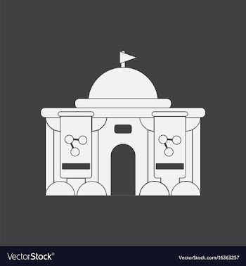 White icon on black background molecule institute vector image