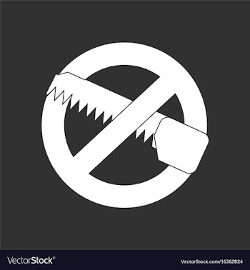 White icon on black background no saws vector image