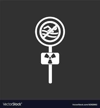 White icon on black background no swimming sign vector image