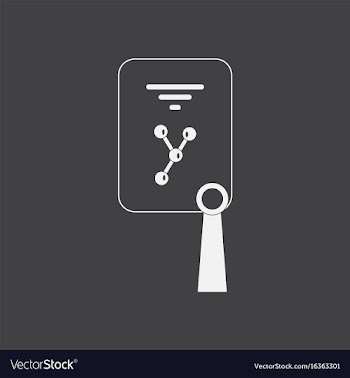 White icon on black background nuclear diploma vector image