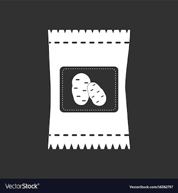 White icon on black background potato seeds vector image