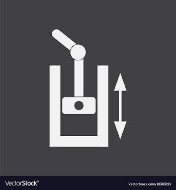 White icon on black background pressure in engine vector image