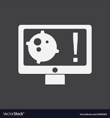 White icon on black background satellite and vector image