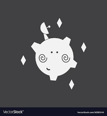 White icon on black background satellite and vector image