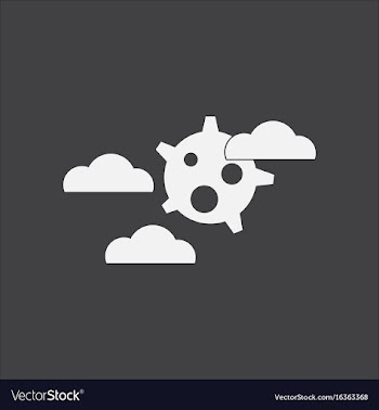 White icon on black background satellite in the vector image