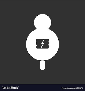 White icon on black background sign on tree vector image