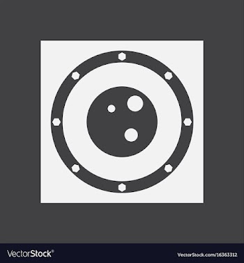White icon on black background silhouette of the vector image