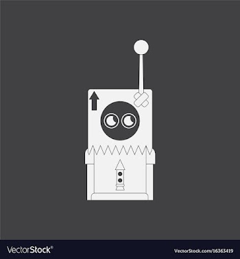 White icon on black background space remote vector image