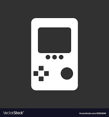 White icon on black background tetris portable vector image
