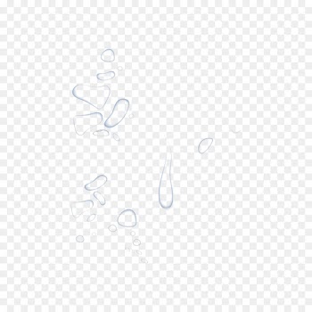 White Icon - Transparent water droplets 