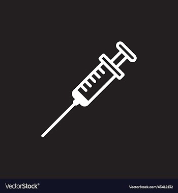 white injection line icon