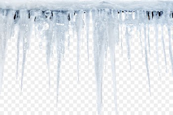 White Interior Design Services Icicle Pattern - White transparent icicles 