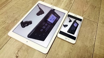 White Ipad Beside Gold Iphone 6