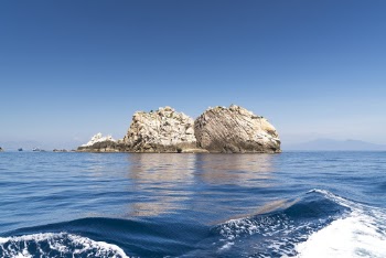 White Islet Surrounded by Sea Water