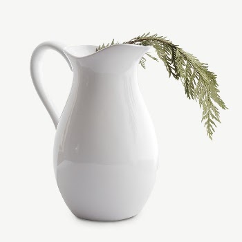 White jug with leaf collage | Free PSD - rawpixel