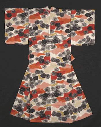white kimono with pink, orange, | Free Photo - rawpixel