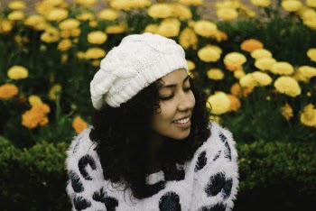 White Knitted Hat