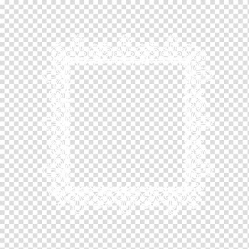White lace frame template , White Black Angle Pattern, Beautiful white frame transparent background PNG clipart