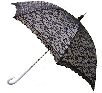 White Lace Parasol Umbrella - Chic4Eva
