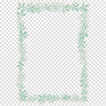 White leaf border illustration, Frames Watercolor painting, leaves watercolor transparent background PNG clipart