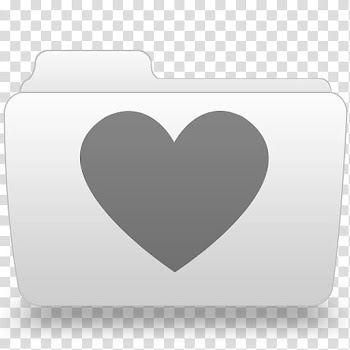 White Leopard, gray folder and black heart illustration transparent background PNG clipart