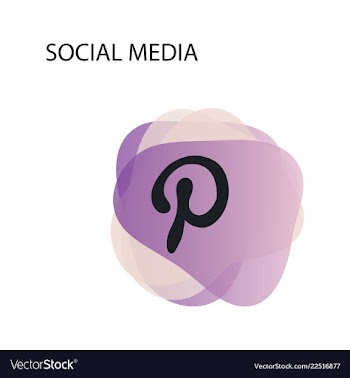 White letter p in red circle on white background vector image