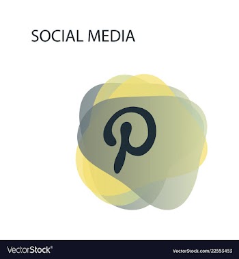 White letter p in red circle on white background vector image