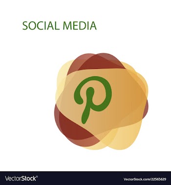 White letter p in red circle on white background vector image