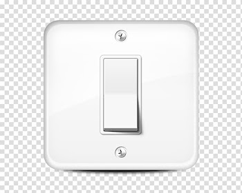 White light switch illustration, Switch Lamp Push-button, Light switch transparent background PNG clipart