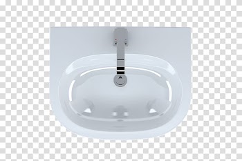 White lighting, Ceramic kitchen sink Glass Tap, Top View toilet transparent background PNG clipart