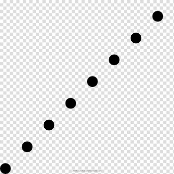 White Line Point Pattern, Linea punteada transparent background PNG clipart