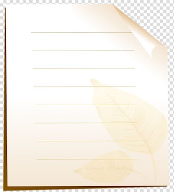 White lined paper illustration, , Autumn Blank transparent background PNG clipart