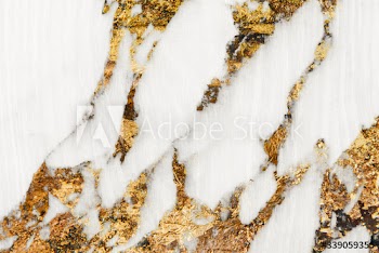 White marbled stone surface