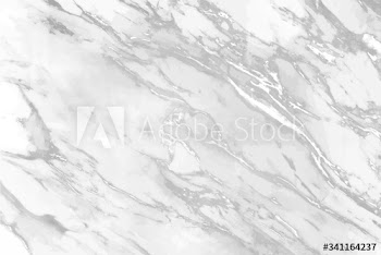 White marbled stone surface