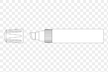 White marker png drawing, transparent | Free PNG - rawpixel