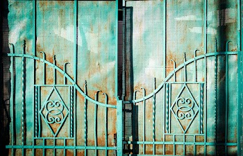 White Metal Gate