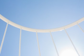 White Metal Railing