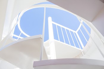 White Metal Stair