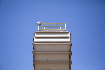 white metal tower