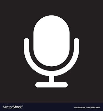 white microphone icon