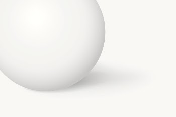 White minimal background, 3D sphere, | Free Photo - rawpixel