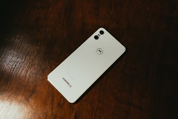 White Motorola Smartphone