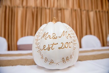 White Mr. &amp; Mrs. Decor