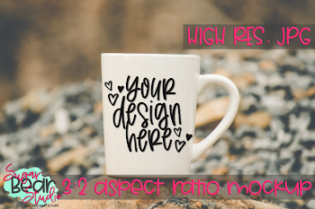 White Mug Outdoor Mockup