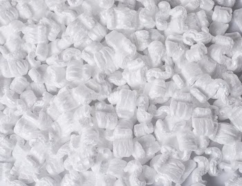 White Packing Peanuts On table
