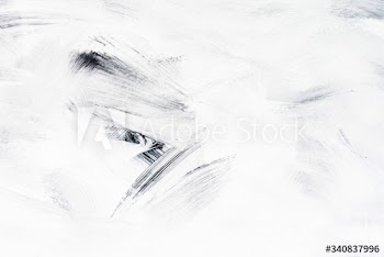 White paint on a canvas