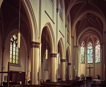 White Painted Wall Church